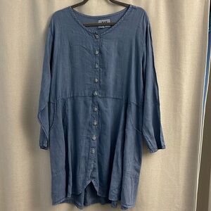 Vintage Flax Tunic- runs a bit big
